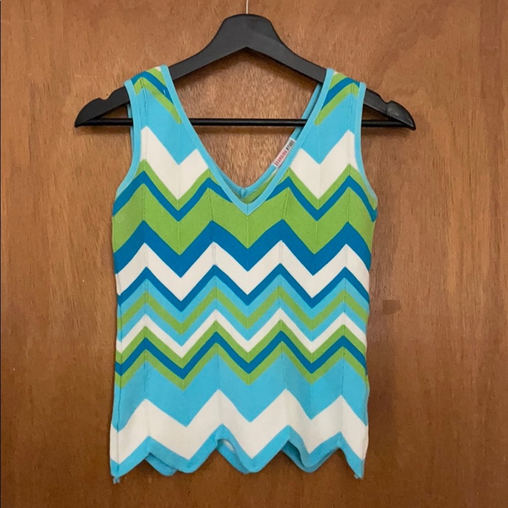 VINTAGE Chevron Knit Tank
